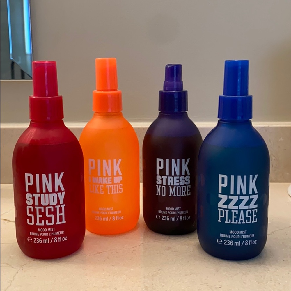VS Pink mood mists. Set of 4